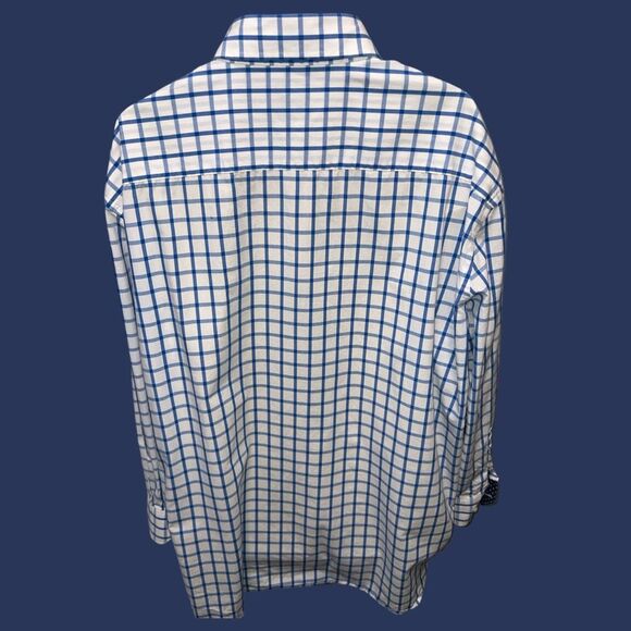 Big & Tall TailorBryd Big Check Long Sleeve Button Up Shirt Size 3X  #42 - Picture 4 of 9